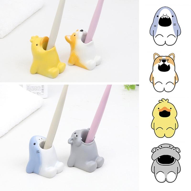 Unique Cartoon Animal Nail Brush Holder Stand for UV Gel Brushes and Nails Tools