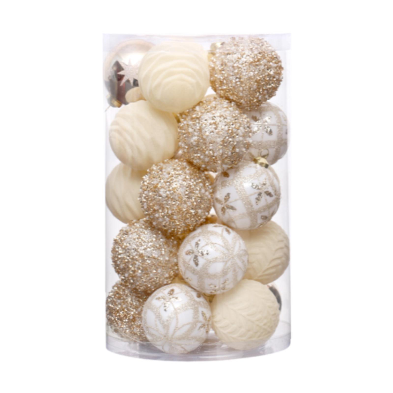 

25x Christmas Balls Ornaments Hanging Decorations Walls Decorative Baubles