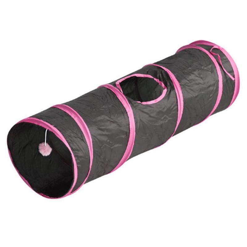 

Туннель для кошек Креативный Смешной Кот Кошачья Игрушка Саморазвлечение Снятие Скуки Удобный Гаджет Лабиринт Канал Удобство для Детей Скучный Кошачий Питомник Товары для Домашних Животных Single layer [black and red] straight