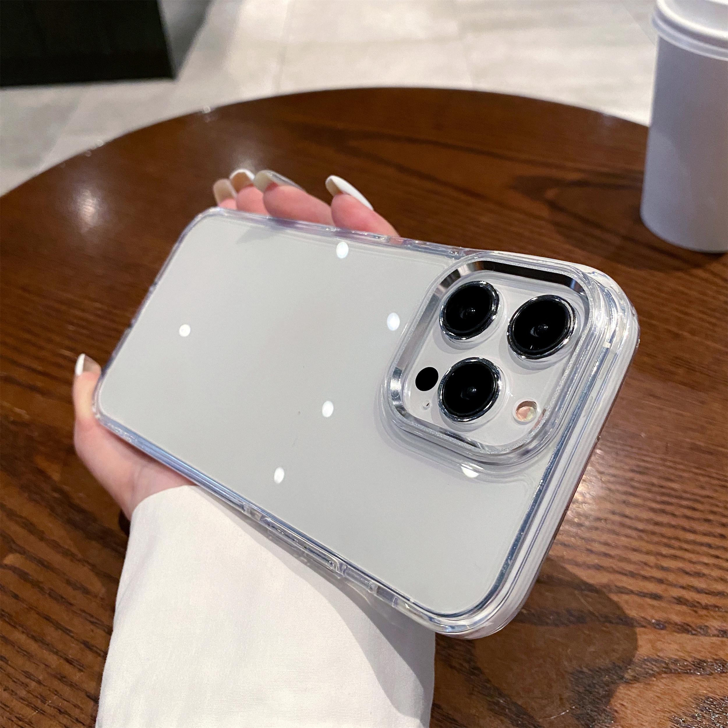 

For iPhone 14 Pro Phone Case Ultra Clear Shockproof PC+TPU Back Cover White