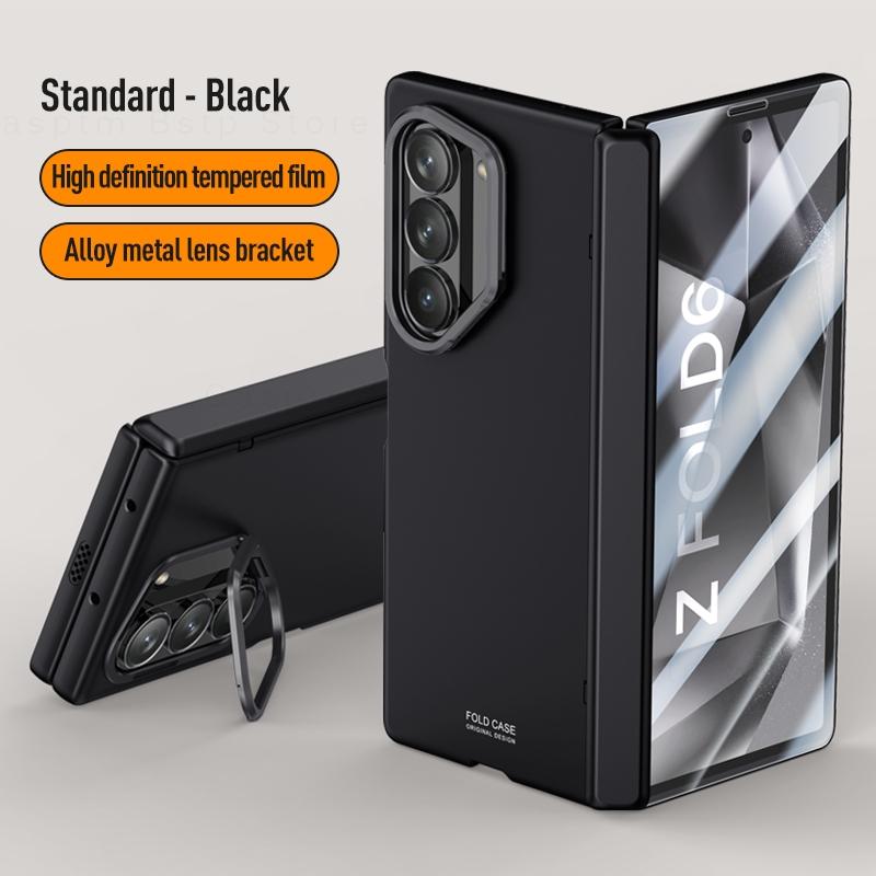 Magnetic Folding Shockproof Cover For Samsung Galaxy Z Fold 6 Case Protection Armor Cases For Samsung Z Fold6 Coque Lens Holder