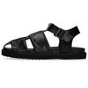 Spingle SP-1714 Schwarze Sandalen, Größe LL (27,5 cm), Männer und Frauen