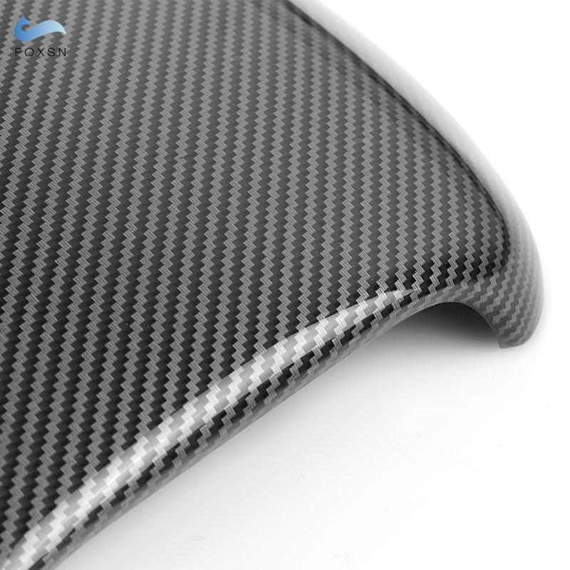 ABS Carbon Fiber Texture Styling Εσωτερικού κέντρου ελέγχου Κάλυμμα κιβωτίου υποβραχιόνιου για Porsche Cayenne 2018   