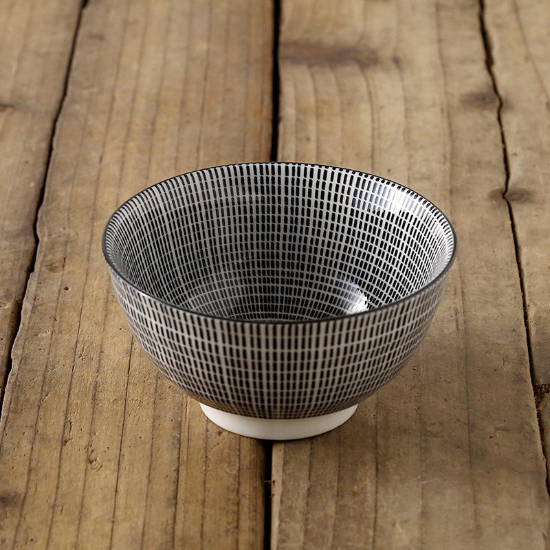 4,5 tums japansk keramisk risskål för porslin, hushåll, kök, restaurang, rund, skållningsfri nudelsoppaskål, ny 2025