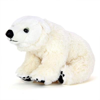 Colorata Polar Bear Plush Toy Polar Animal Realistic Animal Toy Doll Gift Present Birthday Christmas Christmas Present (Baby Bear/Realistic