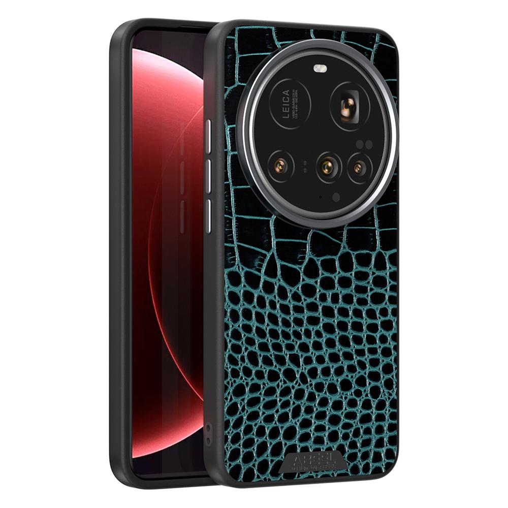 ABEEL For Xiaomi 15 Ultra Magnetic Case Crocodile Texture Micro-Embossing Back Cover