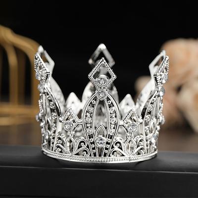 Tiaras de casamento nupcial pequena coroa bolo de aniversário assando joias decorativas para cabeça diadema infantil acessórios para cabelo