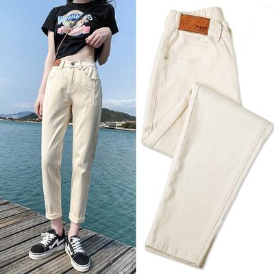 2024 Autumn Women Cotton Pants Female Elastic Basic High Waist Trousers Fashion New Long Pants