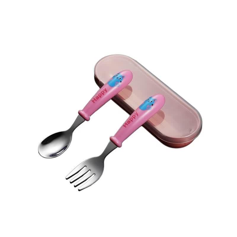 Qianxing Stainless Steel Children's Fork and Spoon Set