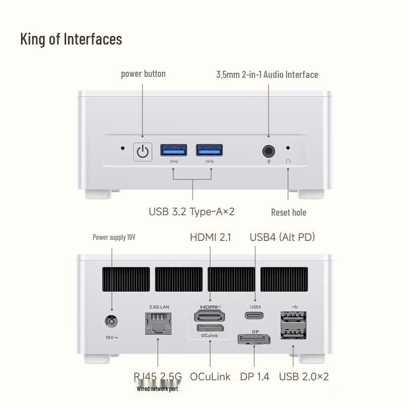 MINISFORUM UM760 Plus Ryzen R5-7640HS Mini PC (CN verze)
