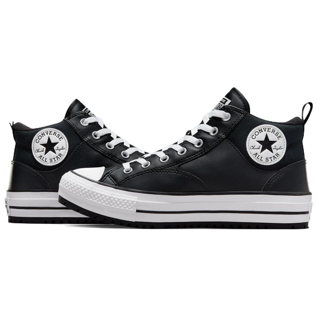 Converse Chuck Taylor All Star Mid Malden Street - Black White Unisex Sneakers A04477C