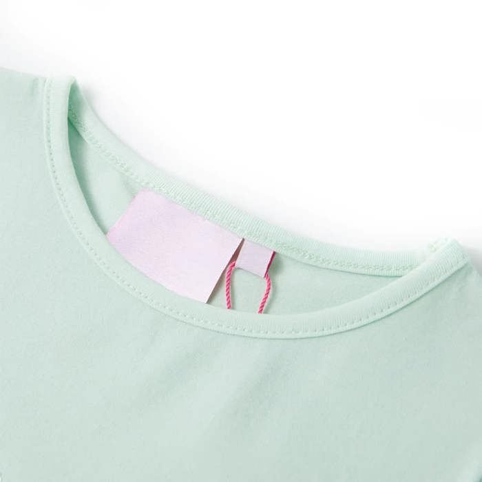 Children's T-shirt with Short Sleeves Light Mint 92/104/116/128/140