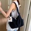 Large Capacity Drawstring Tote Bag Korean Crossbody Bag Casual Nylon Shoulder Bag  Office Worker