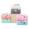 Embroidered-edged Absorbent Cartoon Baby High-density Swaddle Blanket