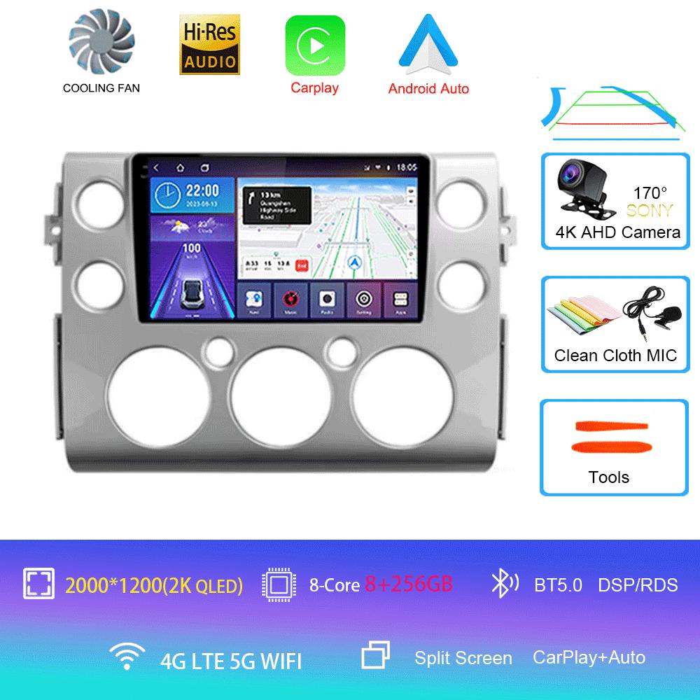 Car Radio Android14 For Toyota FJ Cruiser J15 2006 2007 2008 2009 2010 2012 - 2020 Navigation GPS Multimedia Video Player Stereo