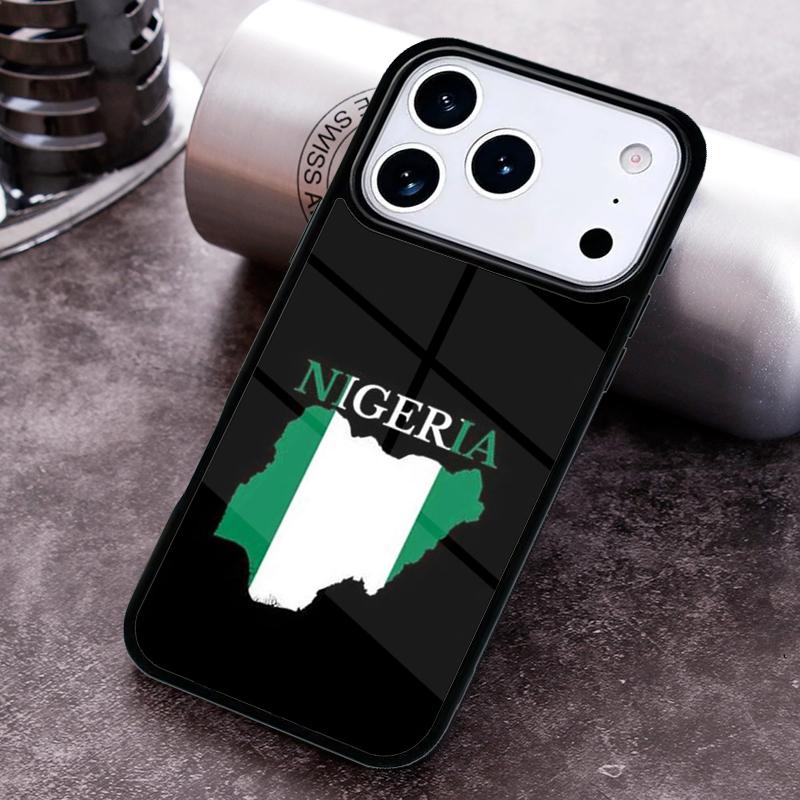 Nigerian flag Phone Case for iPhone 17 16 15 Pro Max Air 14 13 12 11 Plus Shockproof Capa Cover