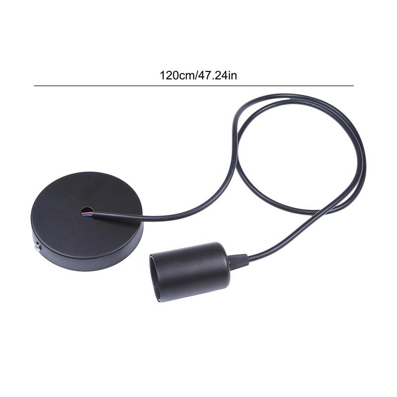 Hanging Light Cord Lamp Sockets Cable With Heads Vintage Hanging Lighting Rope Fixture For Industrial DIY Projects