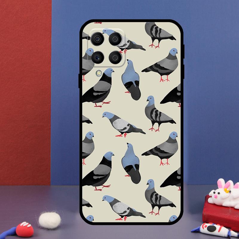 Pigeons Collage For Samsung Galaxy M15 M55 M33 M13 M23 M53 M31 M51 M14 M34 M54 M20 M30s M52 M32 Phone Case