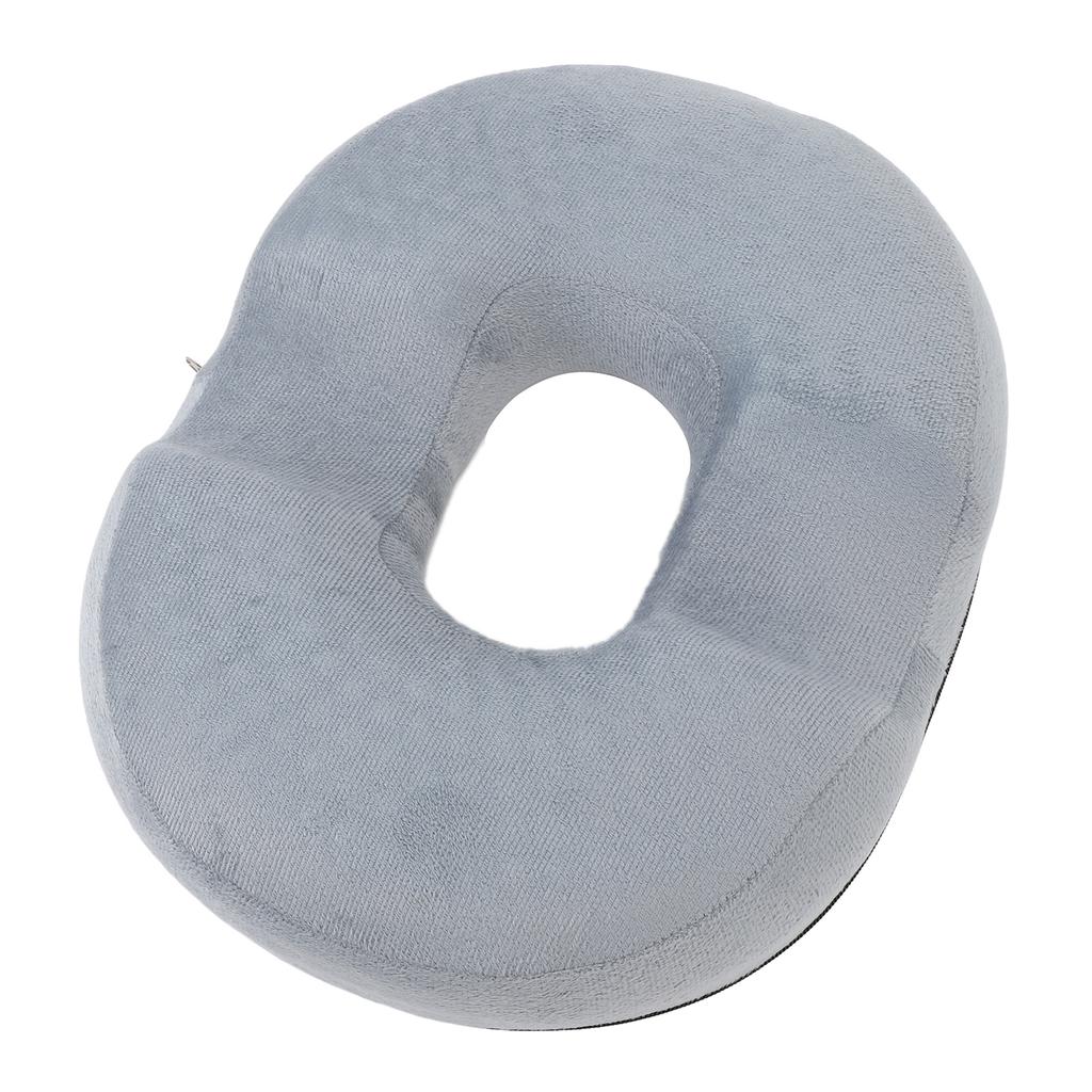 Donut Pillow with Gel Layer Ergonomic Breathable Hollow Office Chair Cushion Pad for Long Sitting