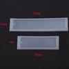 2pcs Set DIY Bookmark Mould Rectangle Silicone Mold Making Epoxy Resin Jewelry Craft Tool