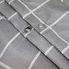 Plaid Shower Curtain Grey White Waterproof Europe Bath Curtains Sets Bathroom Bathtub Large Wide 12 Hook Cortina De La Ducha