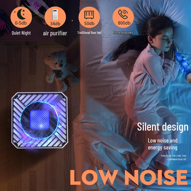 Negative Ion Air Purifier for Smoke and Formaldehyde Removal with Deodorization and Composite Filter