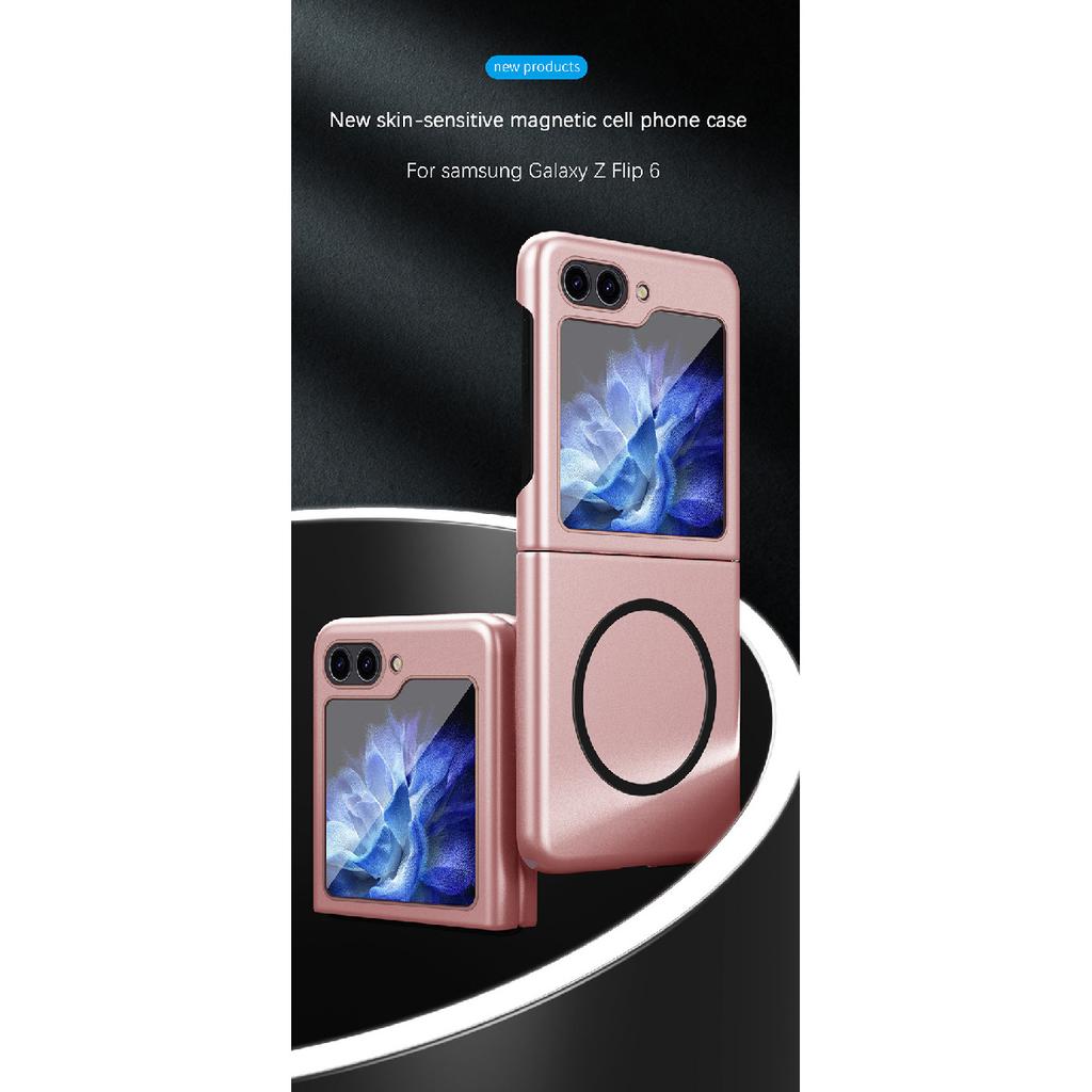Suitable for Samsung Galaxy Z Flip8 phone case, magnetic skin-feel, foldable screen, full protection, anti-drop cover