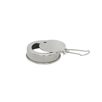 1PCS Stainless Steel Alcohol Furnace Ignition Cover With Handle Anti Scalding Windproof Barrier Fuel Fire Extinguishing Cover CN