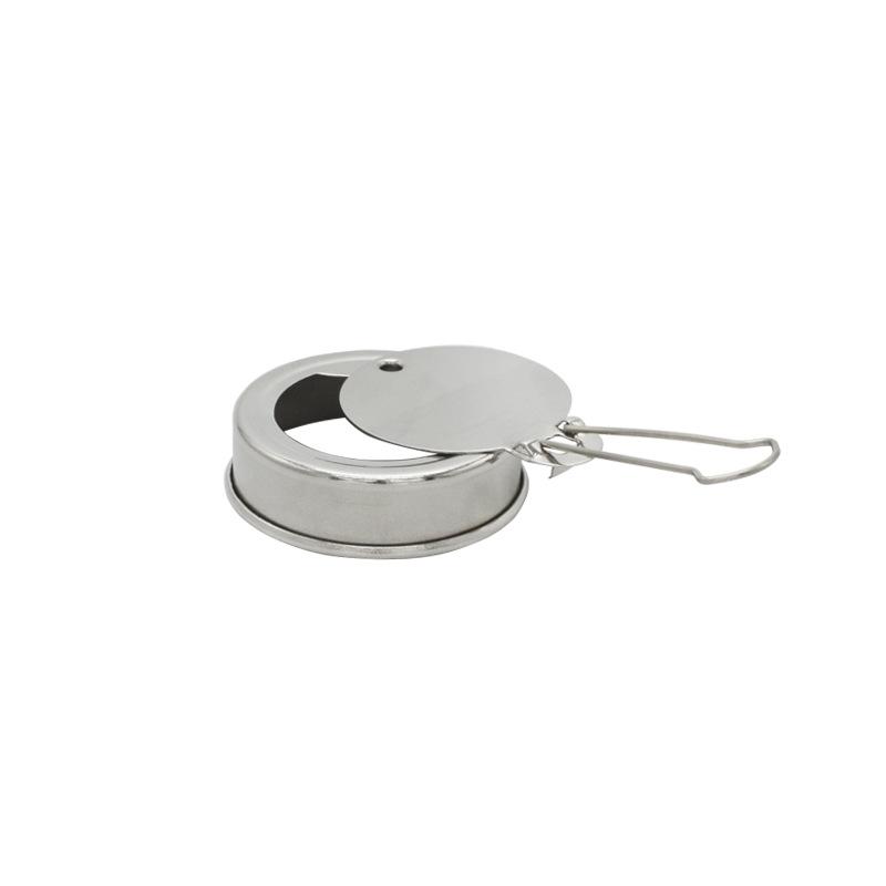 1PCS Stainless Steel Alcohol Furnace Ignition Cover With Handle Anti Scalding Windproof Barrier Fuel Fire Extinguishing Cover CN