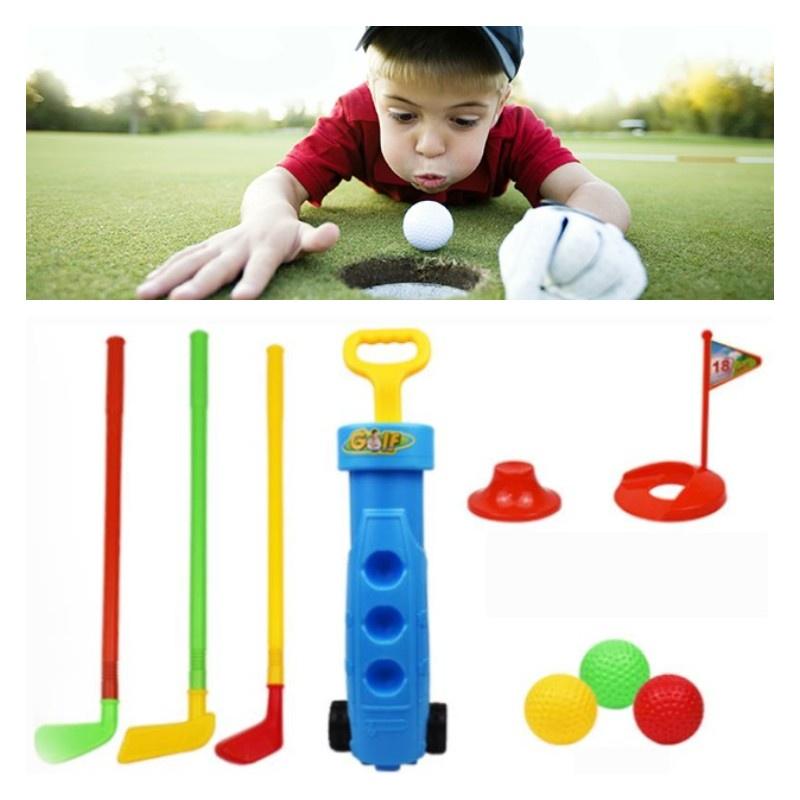 Rui Cheng Indoor Plastik Kinder Golf Spielzeug Set Sport Übung Ball Schläger Kombination