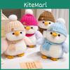 Niedliches Pinguin-Plüschtier mit süßem Hut, weiches Kuscheltier, ideales Geschenk für Kinder