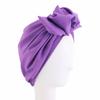 Women Bowknot Turban Elastic Beanies Pleated Chemo Cap Hijab Muslim Headwear Stretch Hair Loss Head Cover Scarf Wrap Bonnet Hat
