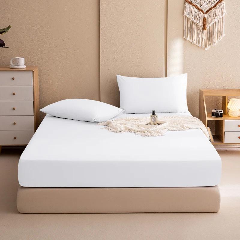 Super wasserdichtes Bett-Spannbetttuch, Matratzen-Einzel-Doppelbett-Matratzenschutzbezug, weiche, atmungsaktive Bettwäsche, Sofabezug, Studenten-Bettbezug, Hotelhaus