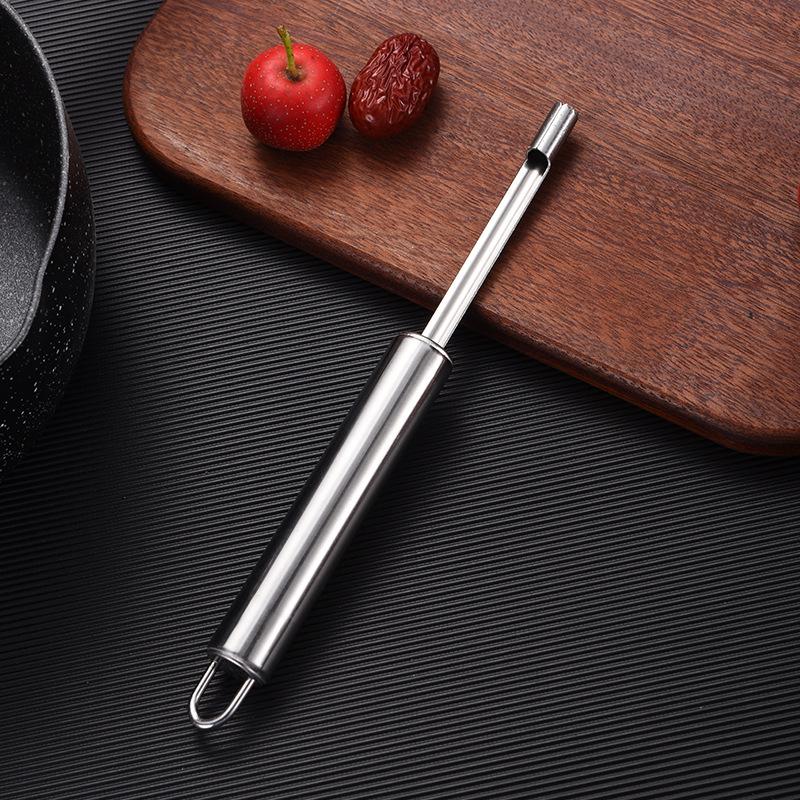 

1 шт. нержавеющая сталь устройство для удаления сердцевины яблок из фруктов и семян измельчитель семян из груши и яблок, нож для резки, кухонный гаджет, инструмент для фруктов и овощей XS-0.8cm