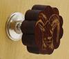 IBA Indianbeautifulart Brown Engraved Knobs Furniture Knobs Cabinet Drawer Pull Pack