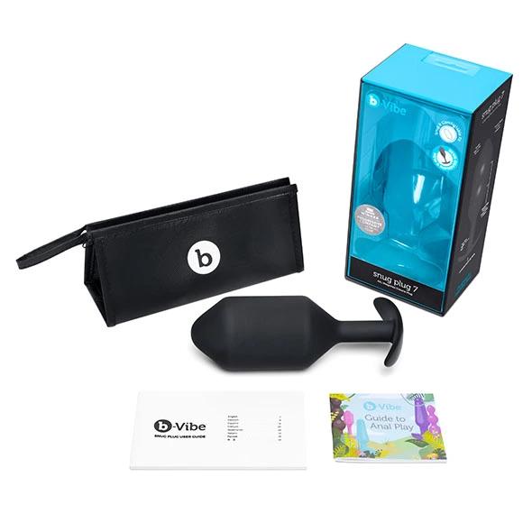 Anal Plug - B-Vibe Snug Plug 7 Black