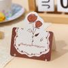 10pcs Handwriting Message Card Bouquet Series Greeting Card Exquisite   Happy Birthday