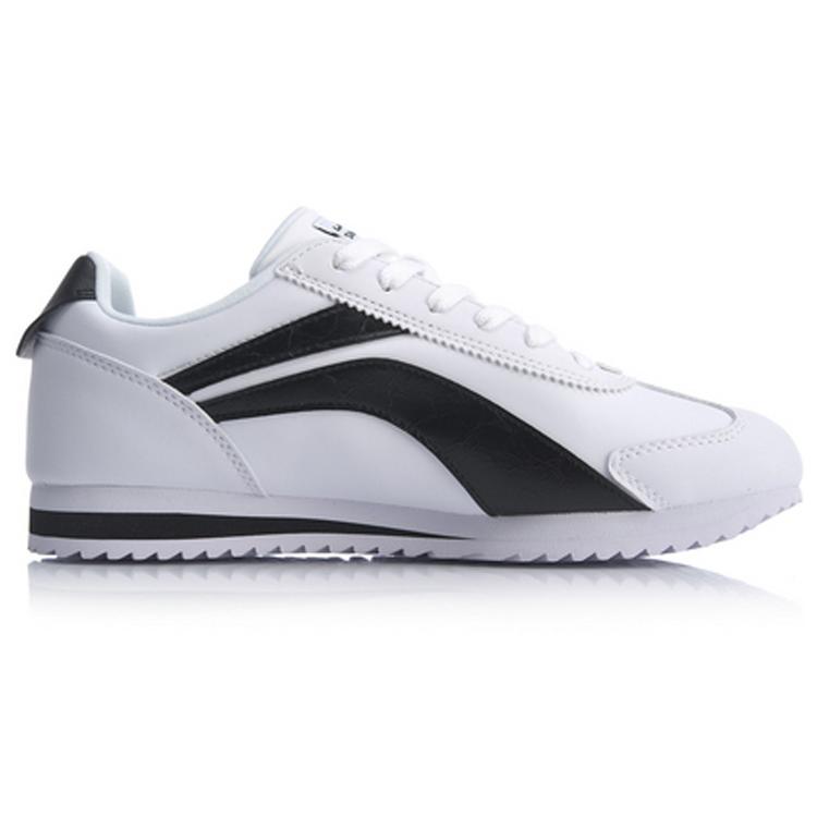 New LiNing 3K Anti Slip And Wear Resistant Lightweight Low Top Sports Casual Shoes White Black AGCQ019-3