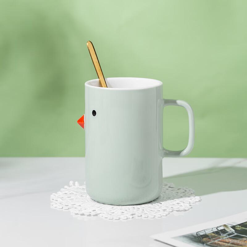 Weidu Leisurely Bird Red Dot Ceramic Mug
