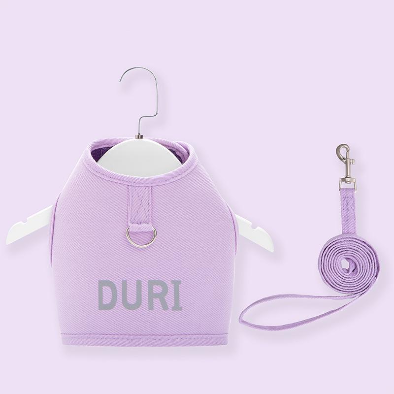 Adjustable Anti-Pull Dog Harness & Leash for Small to Medium Dogs Small