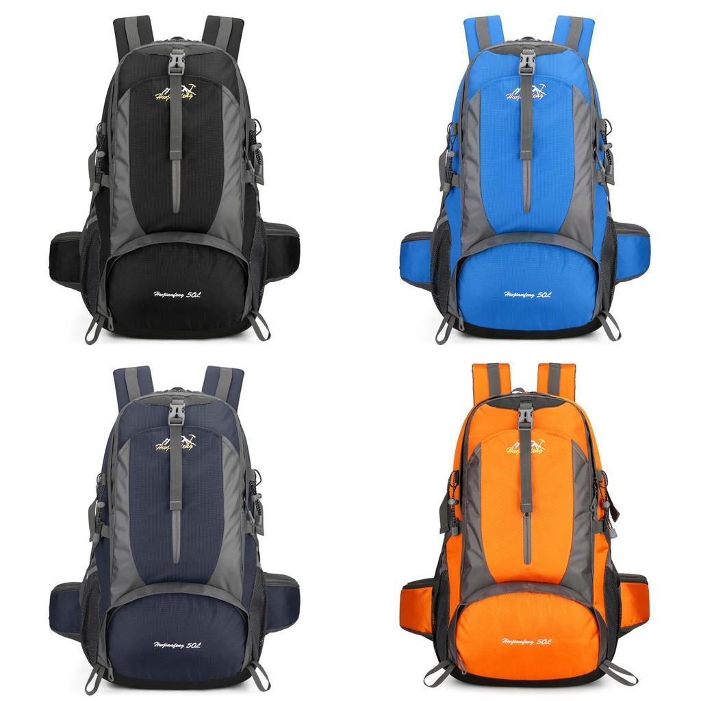 Outdoor Peak Hiking Backpack Waterproof Polyester Breathable Antibacterial For Camping Travel