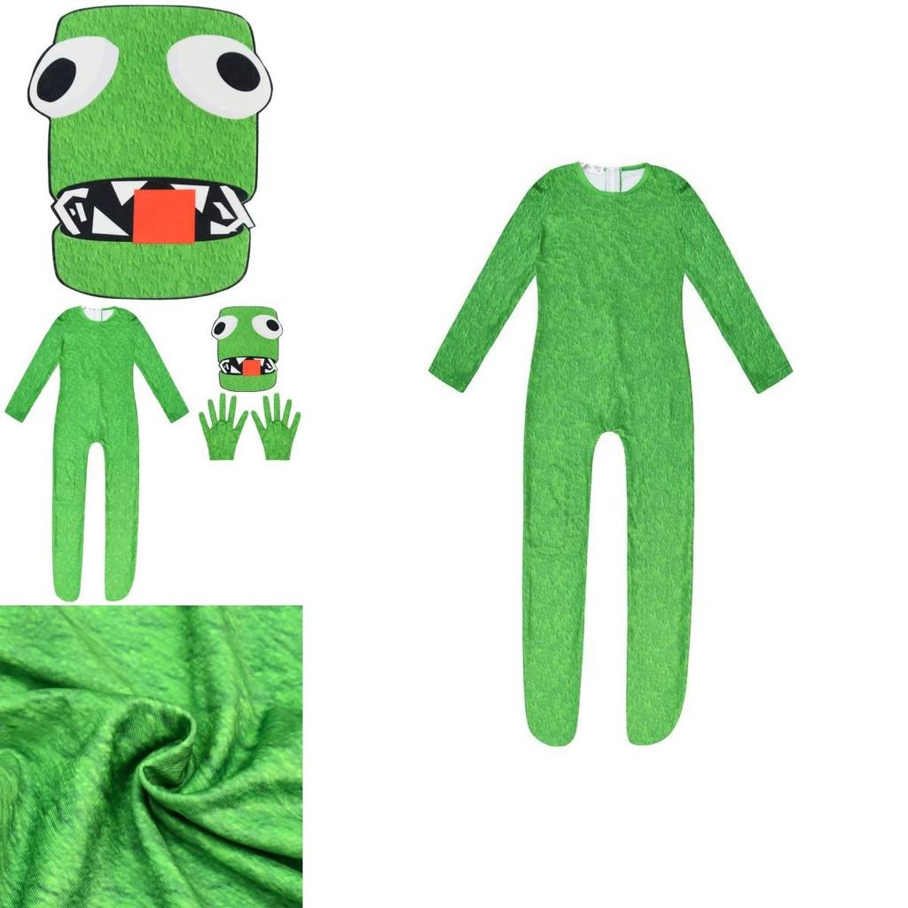 Roblox Rainbow Friends Grün Cosplay Kostüm Für Kinder Und Erwachsene