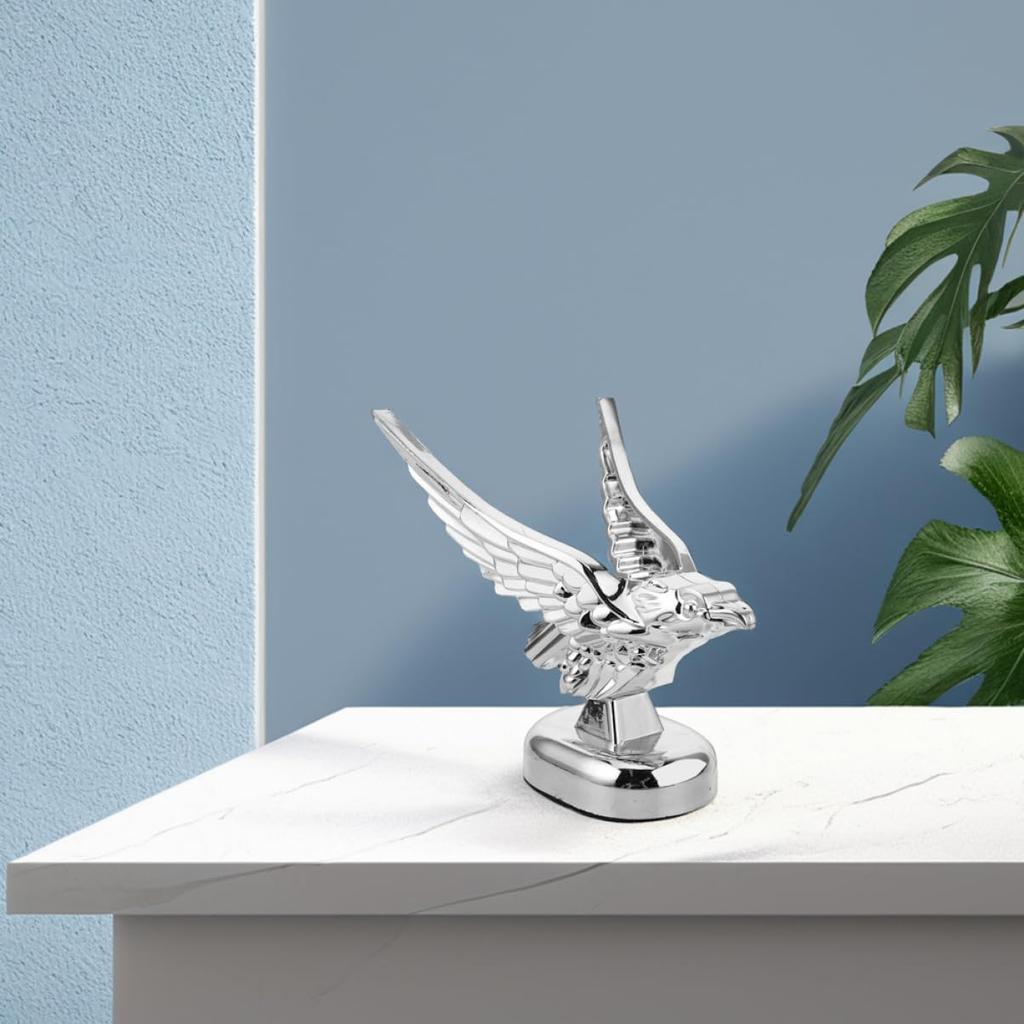 Unique 3D Eagle Hood Ornament Metal Car Hood Sticker Truck Decor Easy to Install Enhance Style