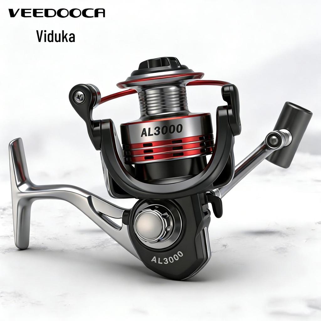 Viduka All-Metal Spinning Fishing Reel with Metal Head and Body for Sea Rod Casting and Lure Fishing