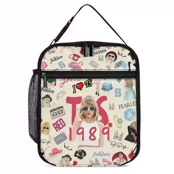 Taylor Swift Meal Bag Elementary School Picnic Ice Pack Printed Meal Bag