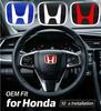 AAALJ1 1pcs H logo for Car Emblem Steering Wheel Center Badge Honda Civic Fit Jazz Accord Pilot CRV Odyssey City CRX HRV Accessories