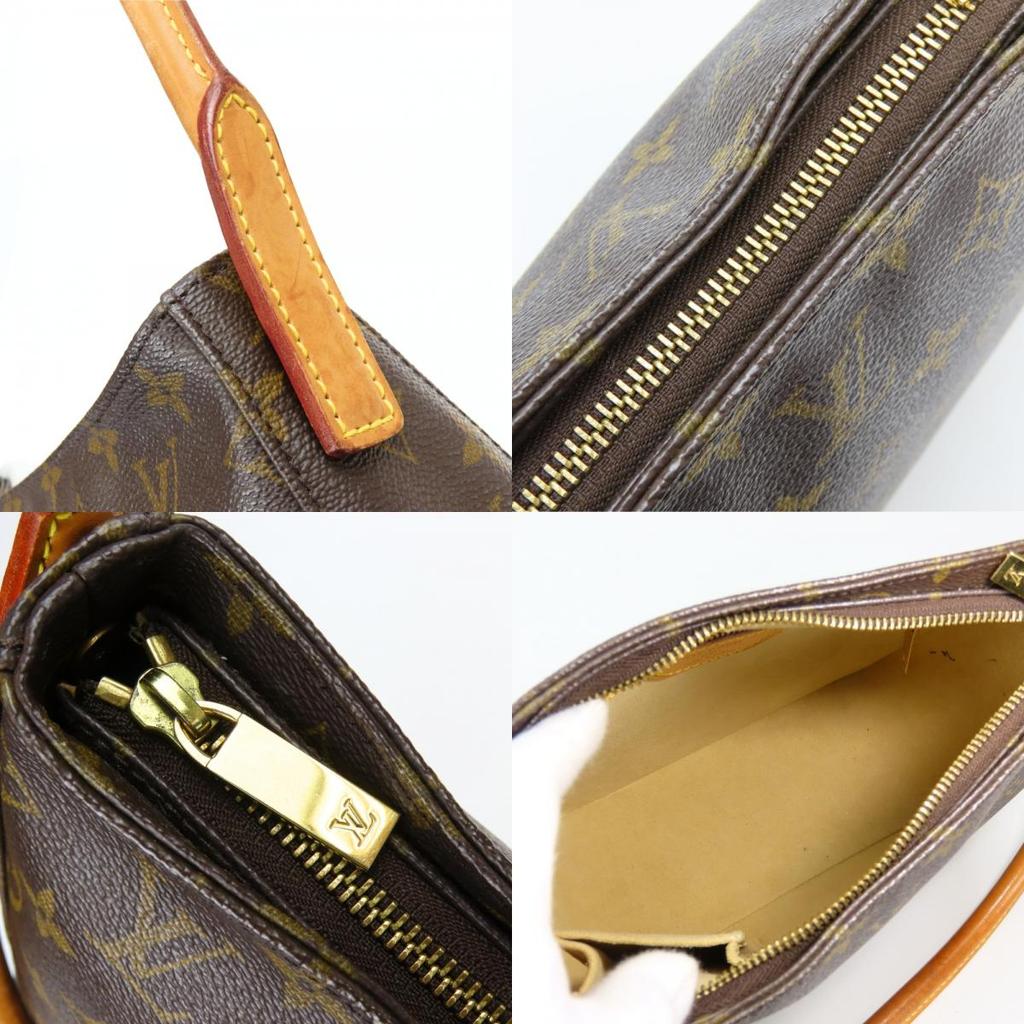 Used LOUIS VUITTON Shoulder Bag Looping MM M51146 Monogram/Nume leather Brown Shoulder