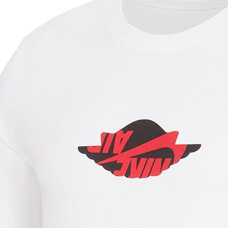 Jordan T Shirts Men's White Crew Neck Moderate Straight Fit DA6772-100
