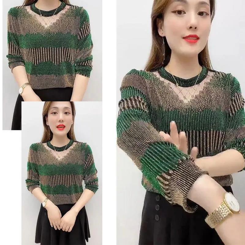 Осенняя кружевная рубашка больших размеров — фото 3