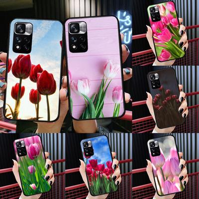 Tulips Flower Case For Xiaomi Redmi Note 14 13 11 9 10 12 Pro 9S 10S 11S 12S Redmi 10C 12C 13C 14C Cover